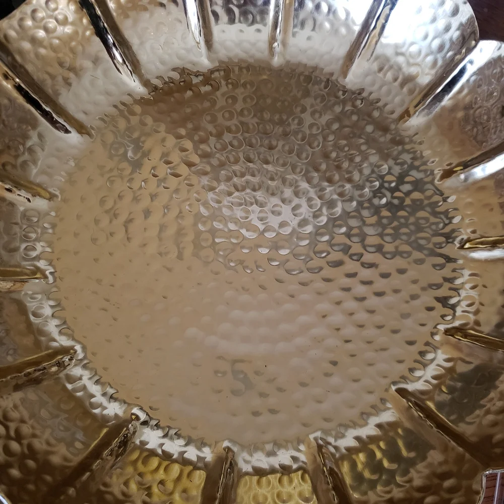 NWT Pier 1 Golden Flower Large Decorative Platter